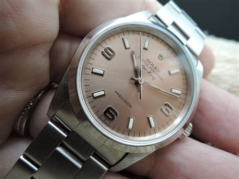 rolex air king pink 1995|Rolex Air-King pre owned.